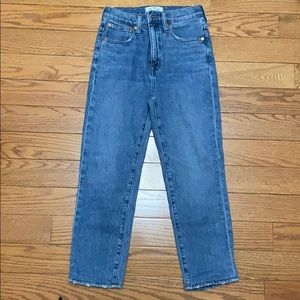 Classic vintage straight jeans, midwash